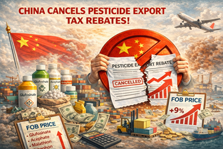 [속보] 중국, 4월 1일부터 글루포시네이트 등 7개 품목(원제) 수출 환급세(9) 폐지